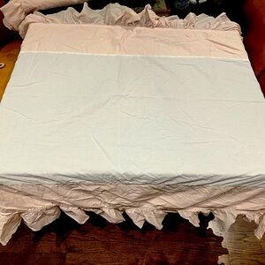 Restoration Hardware Pink Crib Skirt
